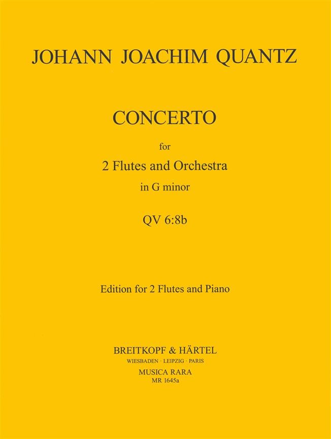 Konzert für 2 Flöten, Streicher und Bc. in g